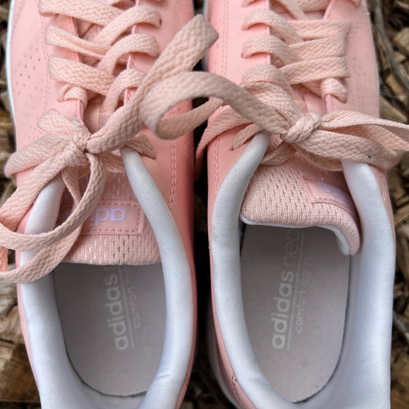 Adidas Pink Leather Neo Comfort Footbed - Picture 7 of 10
